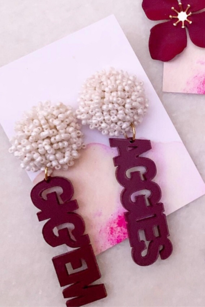 Gig Em Earrings